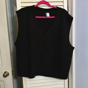 H&M cropped sweater vest